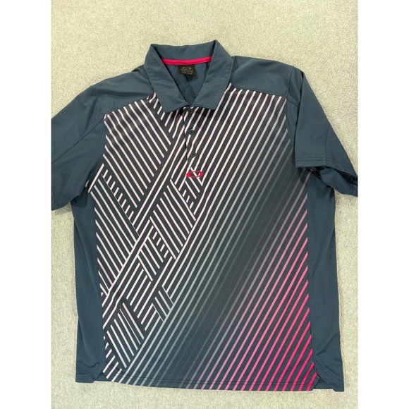 Oakley Other - Oakley Performance Short Sleeve Golf Polo Shirt (Men's 2XL) Blue